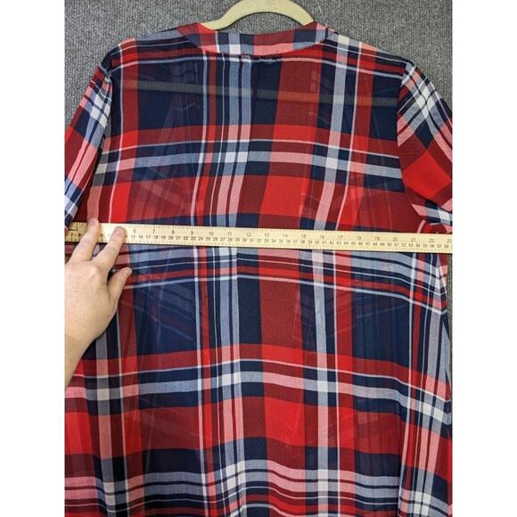 Torrid 0 Chiffon Maxi High Low Kimono Womens Large Sheer Lightweight Open Front - Picture 11 of 15